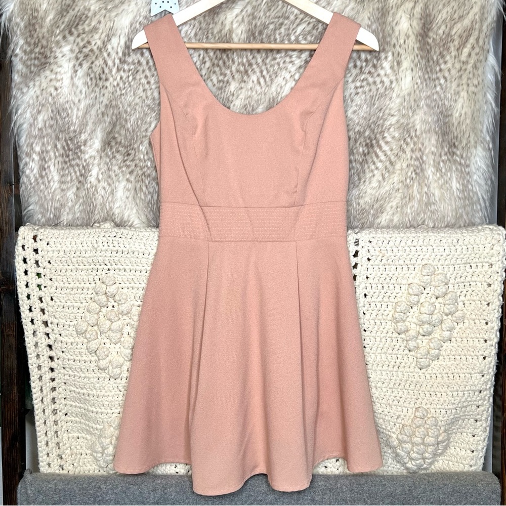 Pleated Bow Dress